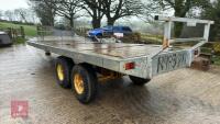 21' TWIN AXLE GALVANISED BALE TRAILER - 30