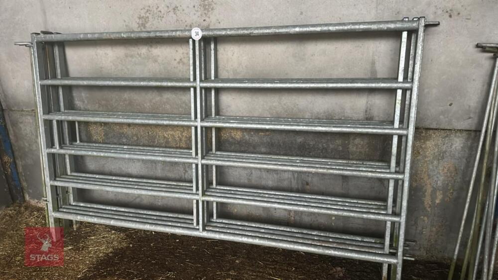 4 IAE GALVANISED CATTLE HURDLES