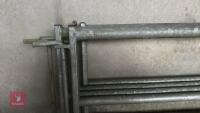 4 IAE GALVANISED CATTLE HURDLES - 4