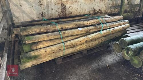 31 x 7' WOODEN FENCE STAKES