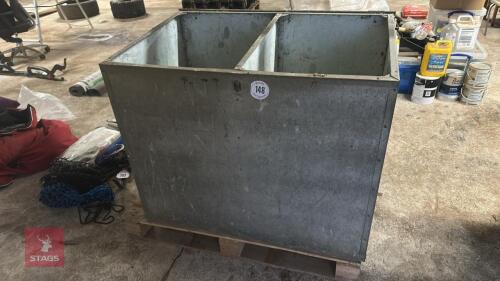 TWIN COMPARTMENT FEED BIN