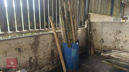 20 x MIXED WOODEN FENCING STAKES