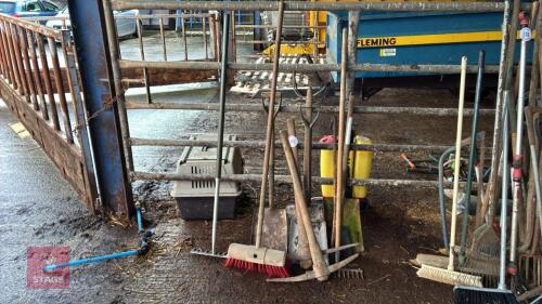 SHOVELS, PICK AXE & BRUSHES