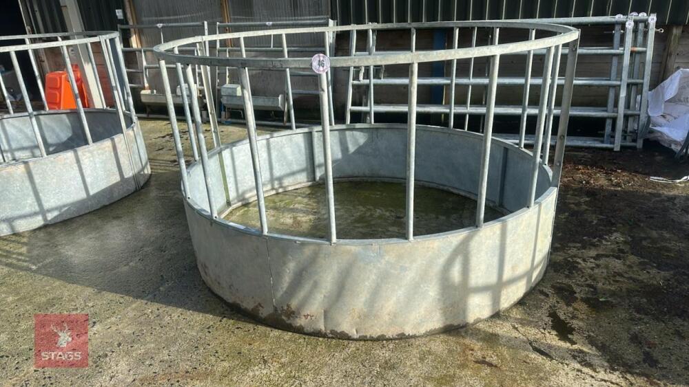 GALVANISED CATTLE RING FEEDER