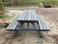 RECYCLED PLASTIC PICNIC BENCH - 2