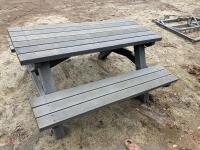 RECYCLED PLASTIC PICNIC BENCH - 8