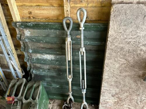 2 LARGE CABLE TENSIONERS