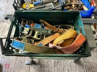 BOX OF RATCHETS AND STRAPS - 2