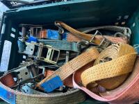 BOX OF RATCHETS AND STRAPS - 3