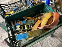BOX OF RATCHETS AND STRAPS - 6