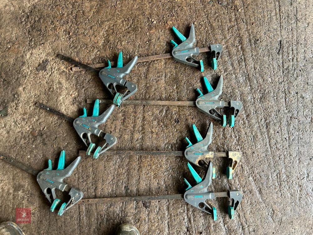 7 WOLFCRAFT SQUEEZE CLAMPS