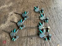 7 WOLFCRAFT SQUEEZE CLAMPS - 3