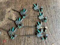 7 WOLFCRAFT SQUEEZE CLAMPS - 6