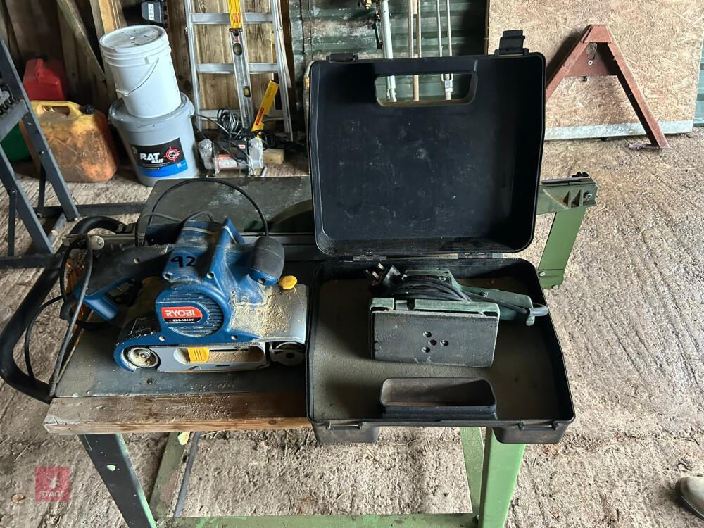 RYOBI AND BOSCH SANDERS
