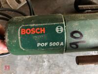 BOSCH POF 500A ROUTER AND BITS - 8