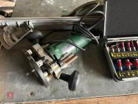 BOSCH POF 500A ROUTER AND BITS - 10