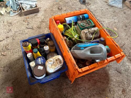 2 BOXES OF WORKSHOP CONSUMABLES