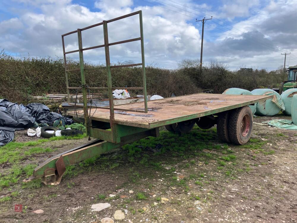 18'X 8'3'' SINGLE AXLE BALE TRAILER