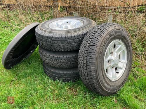 4 X 235/85 R16 WHEELS & TYRES