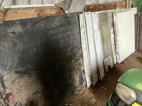 QTY OF PLASTIC SHEETS (18)