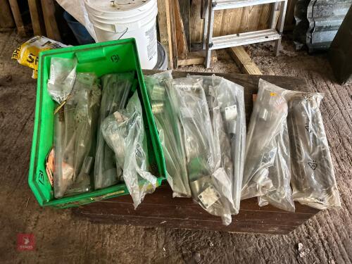 BOX OF NEW GALVANISED DROP HINGES