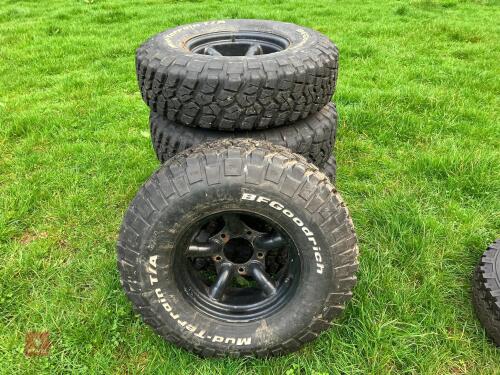 5 X BFG 225/85/R16 WHEELS & TYRES