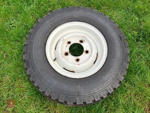 7.50 X 16 LAND ROVER WHEEL & TYRE