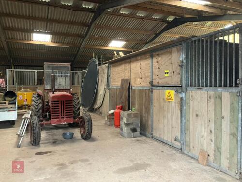 5 GALVANISED FRAMED STABLES