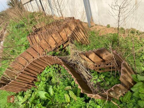 PAIR OF STEEL EXCAVATOR TRACKS
