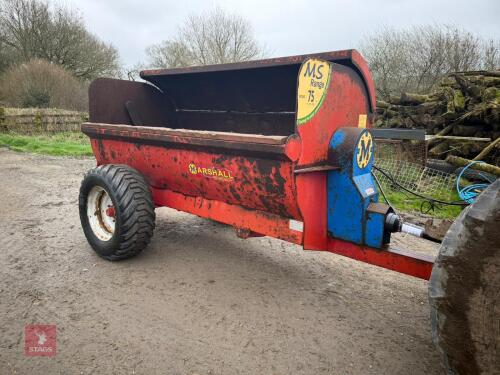 2010 MARSHALL MS75 DUNG SPREADER