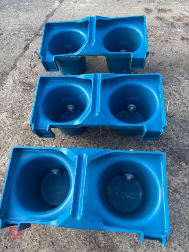 3 WYDALE TWIN CALF BUCKET FEEDER