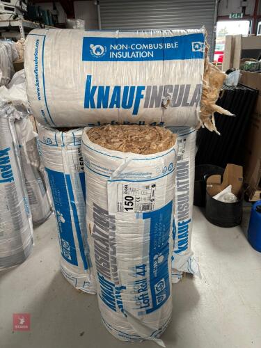 3.5 ROLLS OF ROCK WOOL LOFT INSULATION