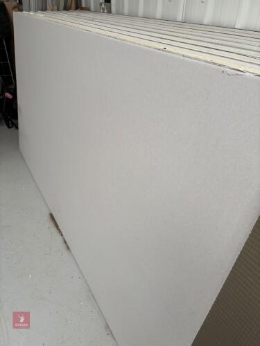 9 SHEETS OF 50MM INSULATED PLASTERBOARD