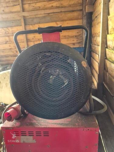 2 X INDUSTRIAL FAN HEATERS