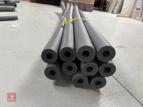 10 X 2M LENGTHS OF 28MM PIPE LAGGING