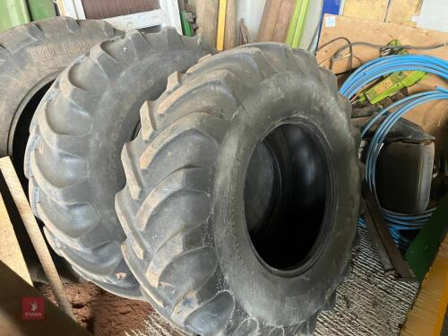 2 GOOD YEAR 480/80R26 REAR COMBINE TYRES