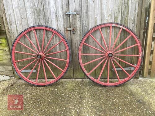 PAIR OF TRAP WHEELS