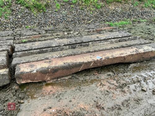 7 CONCRETE RAILWAY SLEEPERS (189)