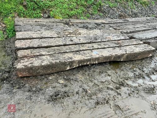 7 CONCRETE RAILWAY SLEEPERS (187)