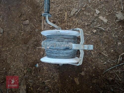 2 X ELECTRIC FENCE WIRE AND REELER