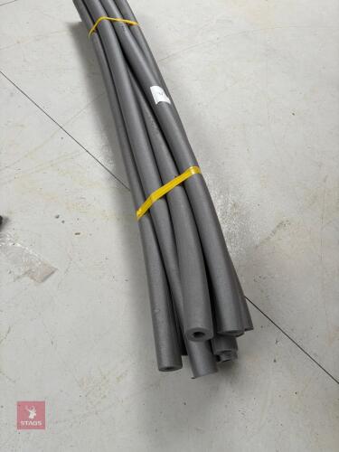10 X 2M LENGTHS OF 15MM PIPE LAGGING
