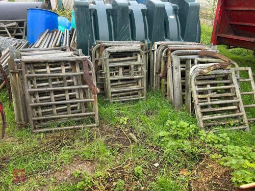 52 MIXED SIZE SHEEP GATES & HURDLES