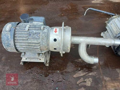 2 X TANK WASH MOTORS/PUMPS