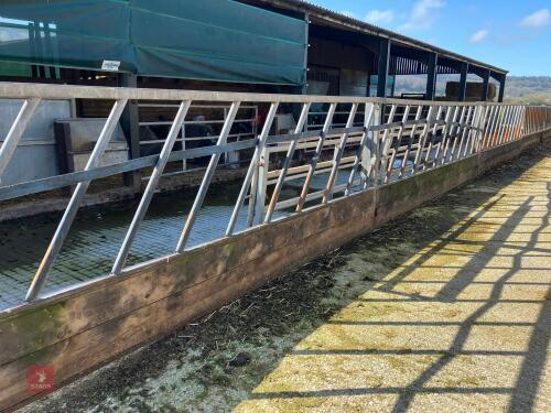 3 X 15' GALVANISED FEED BARRIERS (2)