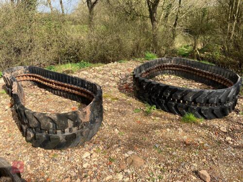 2 RUBBER DIGGER TRACKS