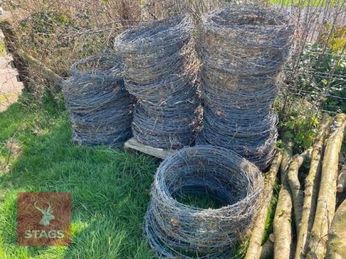 PALLET OF BARBED WIRE