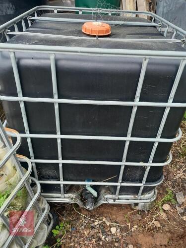 BLACK 1000L IBC TANK