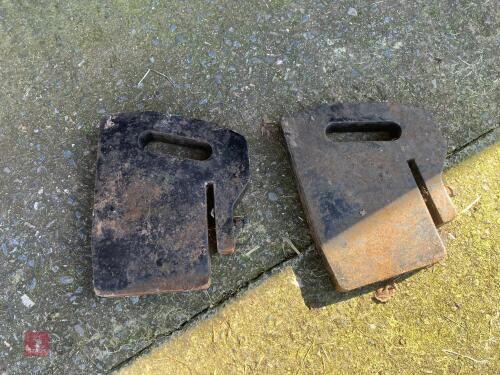 2 ISEKI FRONT TRACTOR WEIGHTS