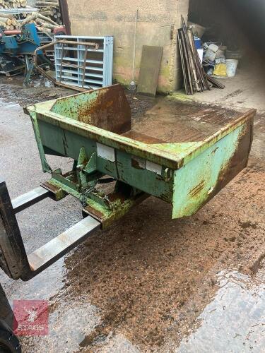 FORKLIFT LOADING SCOOP/BUCKET/SKIP