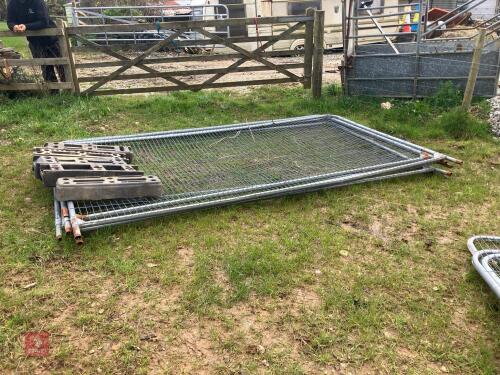 5 HERAS FENCING PANELS
